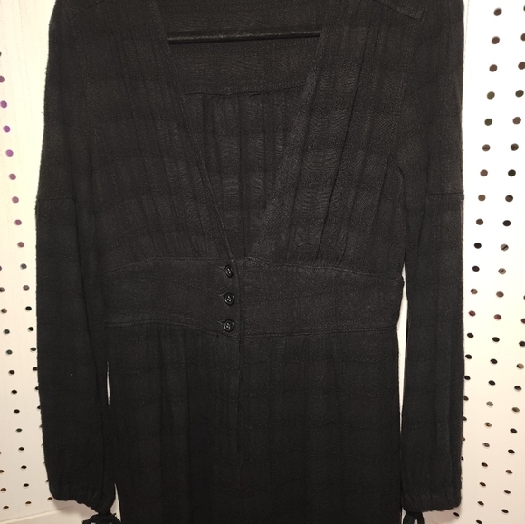 Free People True Lovin One-piece Jumpsuit Linen Black S - Picture 2 of 13